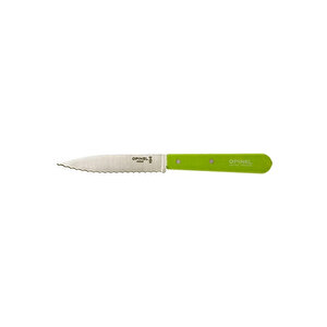 Opinel Essential Tırtıklı Yeşil Soyma Bıçağı 10 Cm No:113