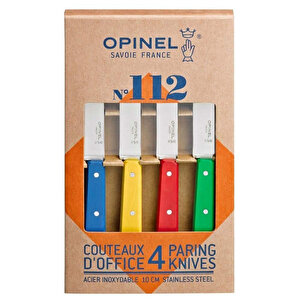 Opinel Les Essentials Renkli 4 Parça Soyma Bıçağı No:112