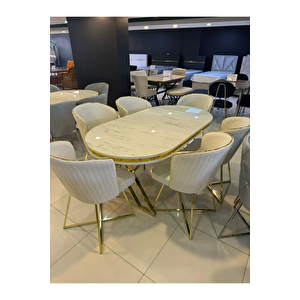 Mutfak Yemek Masa Sandalye Takımı Lüx Quality 90x170 ( Masa Ve 6 Adet Sandalye )