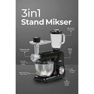  smx-2775 Çok Amaçlı Mutfak Şefi ( Hamur - Kıyma - Blender Makinesi )