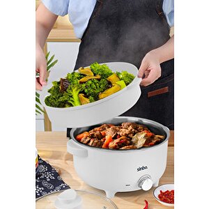 Sco-5061 700w 3 Litre Çok Fonksiyonlu Buharlı Pişirici Güveç, Pilav, Çorba, Haşlama