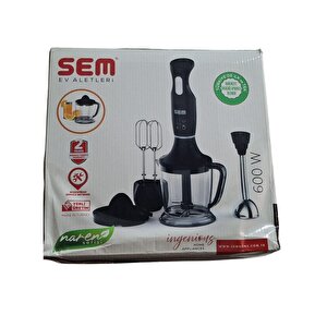 Sk 225 Powermix 600 W Mikser & Blender Seti Ve Narenciye Sıkacağı Aparatı Siyah