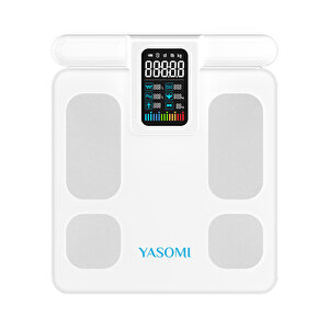Yasomi Fg2015 Mobil Uygulamalı Akıllı Tüm Vücut Analiz tartısı