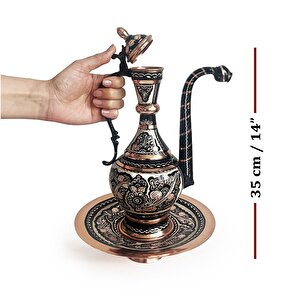 Erzincan El İşleme Bakır İbrik 35cm