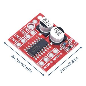 L298n Mini 2 Yönlü Motor Sürücü İleri Ve Geri Pwm Hız Regülatörü Dual H-bridge Stepper Motor