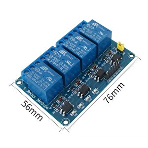 4 Yönlü Röle Optocoupler Gösterge Işıklı Output 5v