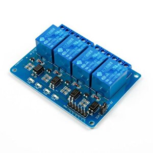 4 Yönlü Röle Optocoupler Gösterge Işıklı Output 5v