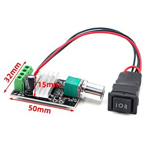 İleri Geri Dc Motor Hız Kontrol Cihazı Pwm Dc 6v12v24v 3a
