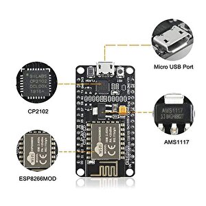 Esp8266 Cp2102 Geliştirme Kartı