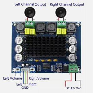 Xh-m543 Yüksek Güç Dijital Amfi Kartı Tpa3116d2 Dijital Audio Amplifier Dual Kanal Stereo Diy Amfi D