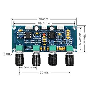 Xh-a901 Amplifikatör Kartı Preamp Tone Board Dc