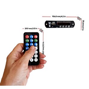 12v Kayıpsız Bluetooth 5.0 Mp3 Decoder Board Wav+wma+mp3 Super Ape