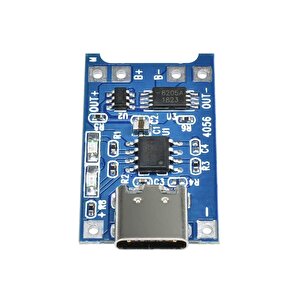 Tp4056 1a Lityum Pil Şarj Modülü Type-c Usb Şarj Korumalı