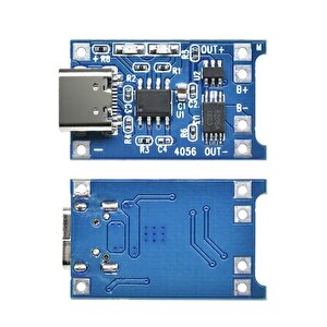 Tp4056 1a Lityum Pil Şarj Modülü Type-c Usb Şarj Korumalı