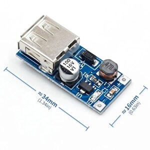 Dc-dc Boost Modül (0.9v~5v) To 5v 600ma Usb Boost Devre Kartı