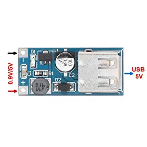 Dc-dc Boost Modül (0.9v~5v) To 5v 600ma Usb Boost Devre Kartı