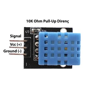 Dht11 Sıcaklık Isı Ve Nem Sensörü Dijital Ky-015