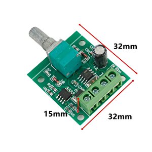 Pwm Dc Motor Hız Ayarlayıcı 1.8v 3v 5v 6v 12v Hız Regülator Düğmesi 2a 1803bk