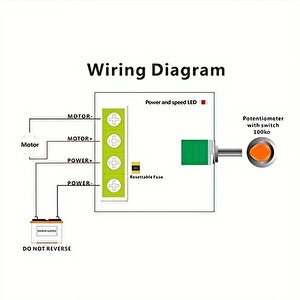 Pwm Dc Motor Hız Ayarlayıcı 1.8v 3v 5v 6v 12v Hız Regülator Düğmesi 2a 1803bk