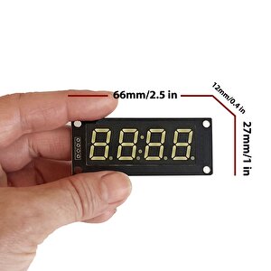 4 Basamaklı Led Gösterge Modülü 7-segment Tm1637