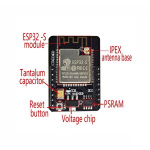 Esp32-cam Wifi Bluetooth Geliştirme Kartı