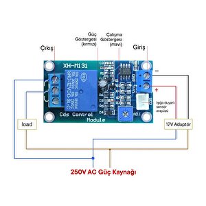 Xh-m131 12v Otomatik Parlaklık Kontrollü Photoresistor Modül