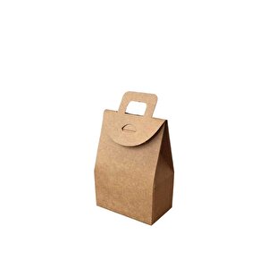 Kına Ve Çerez Çantası Karton Düz 7.5x11x4  Cm (20 Adet)  Kraft