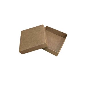 Komple Karton Kutu 10x10x3 Cm  (25 Adet )  Kraft