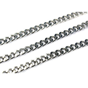 Metal Çanta Ve Takı Zinciri 10 Mm (1 Metre)  Gümüş