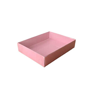 Asetat Kapaklı Karton Kutu 12x15x3 (25 Adet)  Pembe
