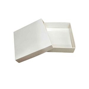 Komple Karton Kutu 10x10x3 Cm  (25 Adet )  Beyaz