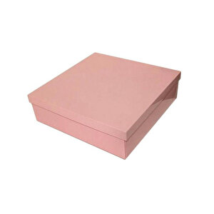 Komple Karton Kutu 30x30x10 Cm (10 Adet)  Pembe
