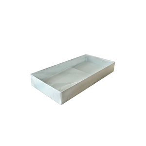 Asetat Kapaklı Karton Kutu 20x10x3 (25 Adet)  Mavi
