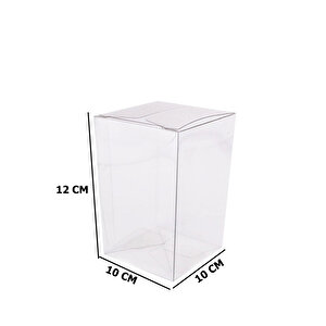 Komple Asetat Kutu Otomatik Model 10x10x12 Cm (25 Adet)