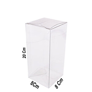 Asetat Kutu 8x8x20 Cm (25 Adet)