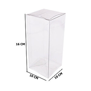 Komple Asetat Kutu Otomatik Model 10x10x16 Cm (25 Adet)