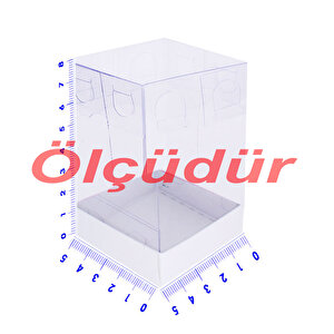 Asetat Kutu Altı Karton 5x5x8 Cm (50 Adet)  Mor