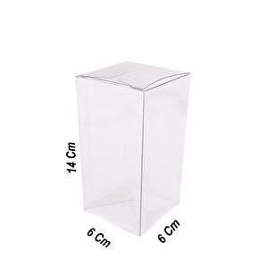 Asetat Kutu 6x6x14 Cm (25 Adet)