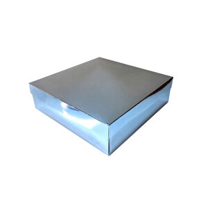 Komple Karton Kutu 35x35x10 Cm (10 Adet)  Gümüş