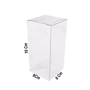 Asetat Kutu 8x8x16 Cm (25 Adet)