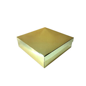 Komple Karton Kutu 35x35x10 Cm (10 Adet)  Gold
