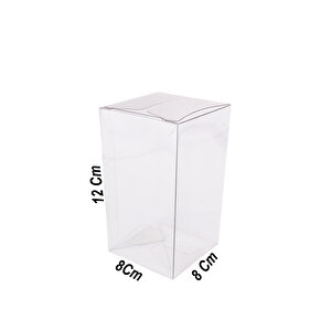 Asetat Kutu 8x8x12 Cm (25 Adet)