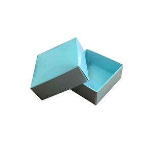 Komple Karton Kutu 5x5x2.2 Cm (50 Adet)  Mavi