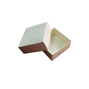 Komple Karton Kutu 5x5x2.2 Cm (50 Adet)  Krem