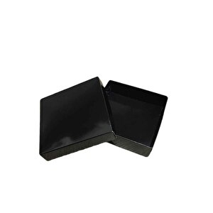 Komple Karton Kutu 10x10x3 Cm  (25 Adet )  Siyah