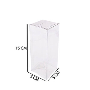 Asetat Kutu 5x5x15 Cm (25 Adet)
