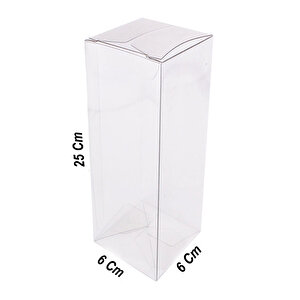 Asetat Kutu 6x6x25 Cm (25 Adet)