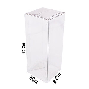 Asetat Kutu 8x8x25 Cm (25 Adet)
