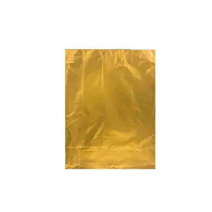 Hediye Paketi İçin Metalize Yapışkanlı Poşet 35x50 Cm (100 Adet)  Altın