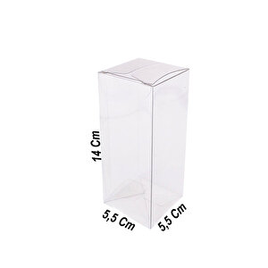Asetat Kutu 5.5x5.5x14 Cm (50 Adet)